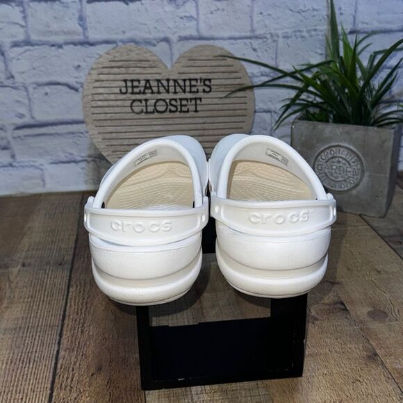 Crocs Specialist Work Clog White 10073-100 Men's Size men’s 8 women’s 10 - Picture 4 of 10